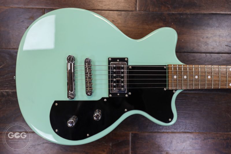 HUTCHINS MODEL 1 SET NECK DOUBLE CUT GUITAR in SURF GREEN 50