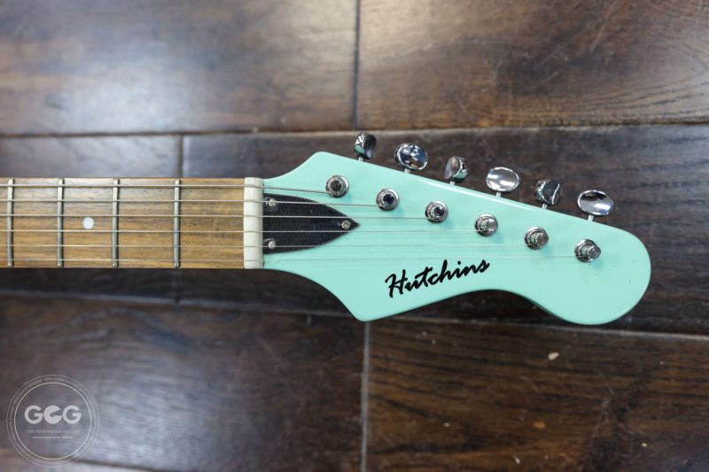 HUTCHINS MODEL 1 SET NECK DOUBLE CUT GUITAR in SURF GREEN 50
