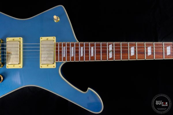 438 Ibanez IC420ABM Iceman Electric Guitar in Antique Blue Metallic